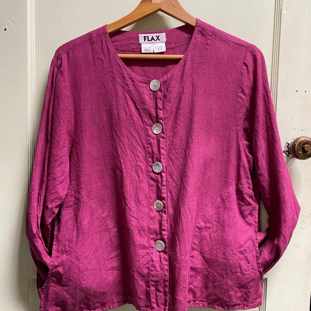 Flax button front shirt.